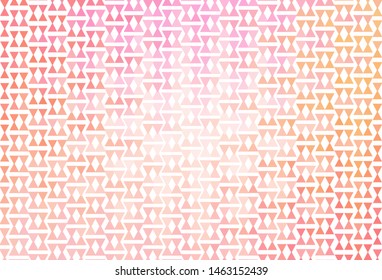 Light Pink, Yellow vector texture with triangular style. Abstract gradient illustration with triangles. Smart design for your adverts.