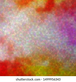 Light Pink, Yellow vector texture with triangular style. Glitter abstract illustration with triangular shapes. Design for your promotions.