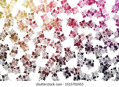 Light Pink, Yellow vector texture with abstract forms. Decorative design in abstract style with random forms. Simple design for your web site.