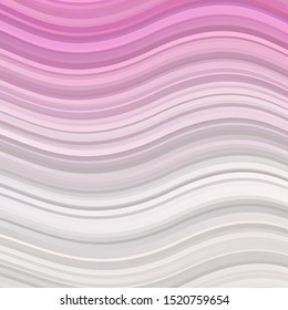 Light Pink, Yellow vector texture with circular arc. Colorful geometric sample with gradient curves.  Best design for your ad, poster, banner.
