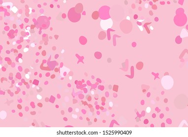 Light Pink, Yellow vector texture with abstract forms. Modern abstract illustration with colorful random forms. Background for a cell phone.