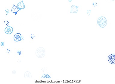 Light Pink, Yellow vector texture with delicious snacks. Decorative illustration with food on abstract template. Design for ad, poster, banner of cafes or restaurants.