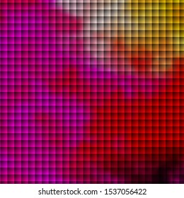 Light Pink, Yellow vector texture in rectangular style. Illustration with a set of gradient rectangles. Design for your business promotion.