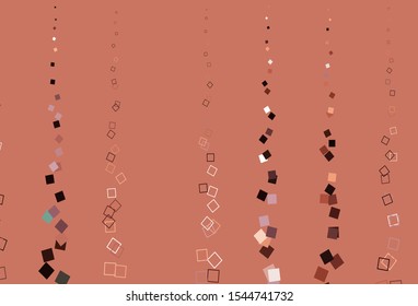 Light Pink, Yellow vector texture with rectangular style. Decorative design in abstract style with rectangles. Best design for your ad, poster, banner.