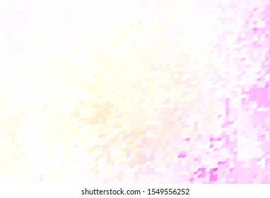 Light Pink, Yellow vector texture with disks. Blurred decorative design in abstract style with bubbles. Pattern for textures of wallpapers.