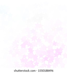 Light Pink, Yellow vector texture with beautiful stars. Shining colorful illustration with small and big stars. Pattern for websites, landing pages.