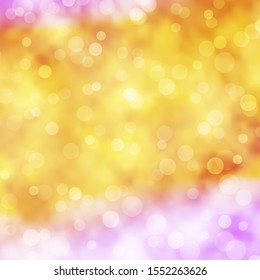 Light Pink, Yellow vector texture with disks. Colorful illustration with gradient dots in nature style. Pattern for wallpapers, curtains.