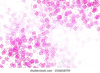 Light Pink, Yellow vector texture with colored lines, dots. Blurred decorative design in simple style with lines. Pattern for ad, booklets, leaflets.