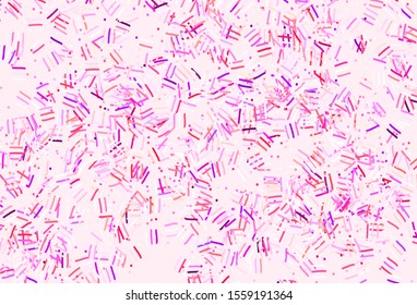 Light Pink, Yellow vector texture with colored lines, dots. Blurred decorative design in simple style with lines. Smart design for your business advert.
