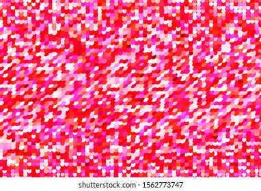 Light Pink, Yellow vector texture with disks. Glitter abstract illustration with blurred drops of rain. Pattern for ads, leaflets.