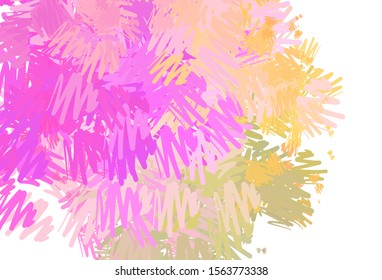 Light Pink, Yellow vector texture with colored lines. Lines on blurred abstract background with gradient. Smart design for your business advert.