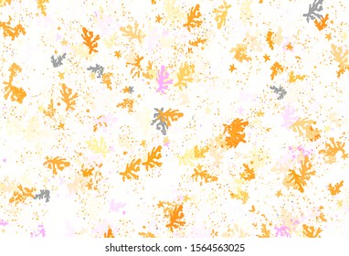 Light Pink, Yellow vector texture with abstract forms. Simple colorful illustration with abstract gradient shapes. Modern design for your business card.