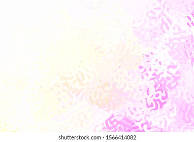Light Pink, Yellow vector texture with abstract forms. Simple colorful illustration with abstract gradient shapes. Modern design for your business card.