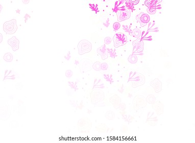 Light Pink, Yellow vector texture with abstract forms. Modern abstract illustration with colorful random forms. Modern design for your business card.
