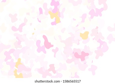 Light Pink, Yellow vector texture with abstract forms. Illustration with colorful gradient shapes in abstract style. Simple design for your web site.