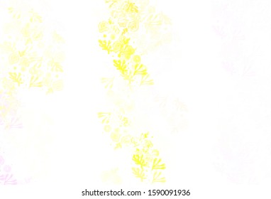 Light Pink, Yellow vector texture with abstract forms. Decorative design in abstract style with random forms. Elegant design for wallpapers.