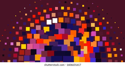 Light Pink, Yellow vector texture in rectangular style. New abstract illustration with rectangular shapes. Template for cellphones.