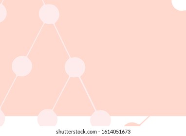 Light Pink, Yellow vector texture with triangular style with circles. Abstract gradient illustration with circles, triangles. Pattern for booklets, leaflets