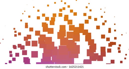 Light Pink, Yellow vector texture in rectangular style. Abstract gradient illustration with rectangles. Pattern for business booklets, leaflets