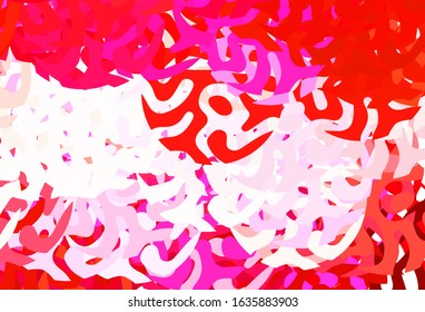 Light Pink, Yellow vector texture with abstract forms. Simple colorful illustration with abstract gradient shapes. Elegant design for wallpapers.