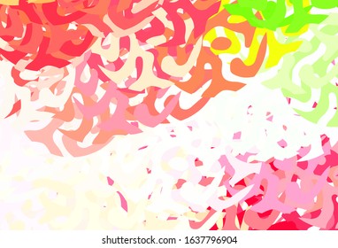 Light Pink, Yellow vector texture with abstract forms. Illustration with colorful gradient shapes in abstract style. Background for a cell phone.