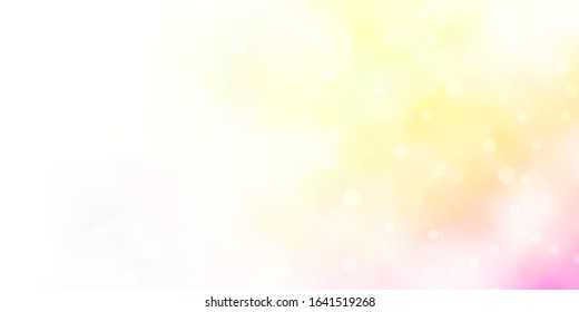Light Pink, Yellow vector texture with beautiful stars. Blur decorative design in simple style with stars. Pattern for websites, landing pages.