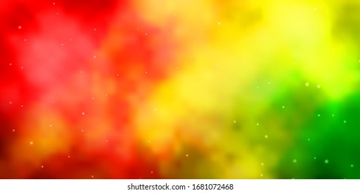 Light Pink, Yellow vector texture with beautiful stars. Modern geometric abstract illustration with stars. Design for your business promotion.