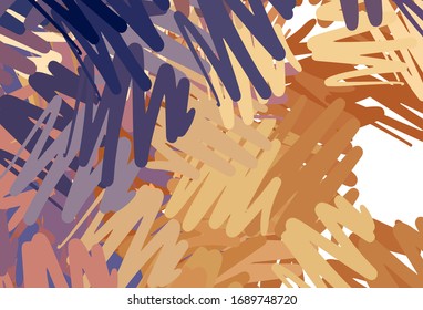 Hellrosa, gelbe Vektorillustration mit farbigen Linien. Moderne geometrische abstrakte Illustration mit Linien. Vorlage für Ihre schönen Hintergründe.