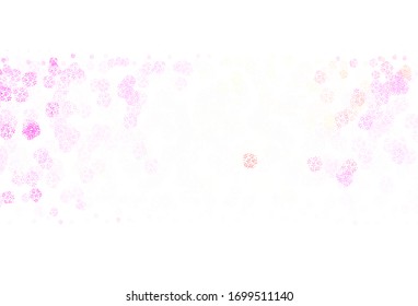 Textura vectorial amarillo rosa claro con formas abstractas. Ilustración abstracta moderna con formas aleatorias coloridas. Diseño sencillo para su sitio web.
