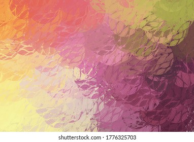 Light Pink, Yellow vector texture with abstract forms. Colorful chaotic forms with gradient in modern style. Simple design for your web site.