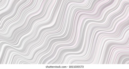 Light Pink, Yellow vector texture with circular arc. Illustration in halftone style with gradient curves. Best design for your posters, banners.