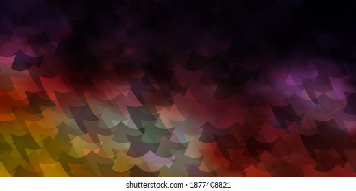 Light Pink, Yellow vector texture in rectangular style. Rectangles with colorful gradient on abstract background. Template for cellphones.