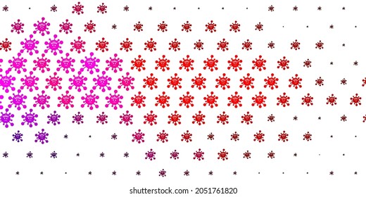 Light Pink, Yellow vector texture with disease symbols. Colorful  gradient illness symbols in simple abstract style. Wallpaper for health protection.