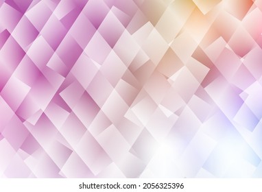 Textura vectorial amarilla rosa claro en forma rectangular. Ilustración con un conjunto de rectángulos coloridos. Plantilla moderna para su página de inicio.