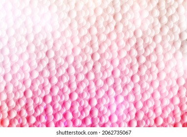 Light Pink, Yellow vector texture with disks. Abstract illustration with colored bubbles in nature style. Pattern for ads, leaflets.