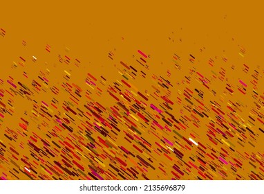 Light Pink, Yellow vector texture with colorful lines. Glitter abstract illustration with colored sticks. Pattern for business booklets, leaflets.