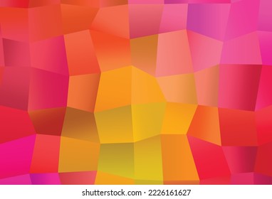 Light Pink, Yellow vector texture with rectangular style. Rectangles on abstract background with colorful gradient. Pattern for websites, landing pages.