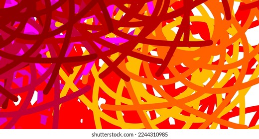 Light Pink, Yellow vector texture with memphis shapes. Illustration with colorful shapes in abstract style. Smart design for your business.