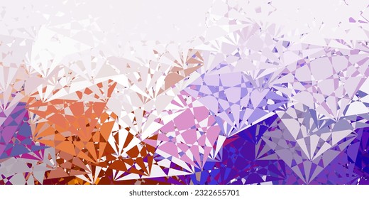 Light Pink, Yellow vector texture with random triangles. Magnificent abstract illustration with triangular shapes , forms. Pattern for wallpapers.