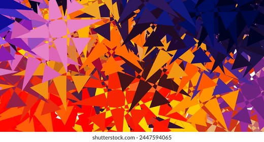 Light Pink, Yellow vector texture with memphis shapes. Modern abstract illustration with gradient random forms. Elegant design for wallpaper set.
