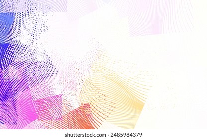 Light Pink, Yellow vector texture with curved lines. Colorful abstract illustration with gradient lines. Pattern for your business design.