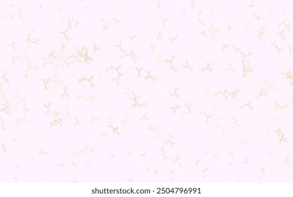 Light Pink, Yellow vector texture with artificial intelligence concept. Shining illustration with AI shapes on abstract template. Template for ads of intellect, innovations.