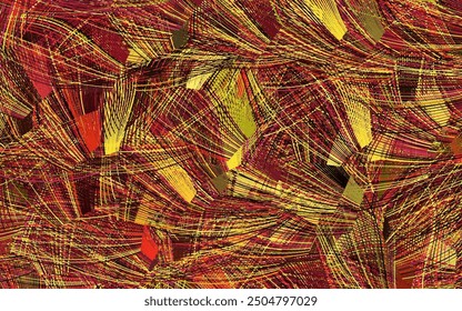 Light Pink, Yellow vector texture with abstract forms.