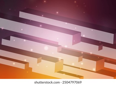 Light Pink, Yellow vector texture in rectangular style. Decorative design in abstract style with rectangles. Pattern for commercials.