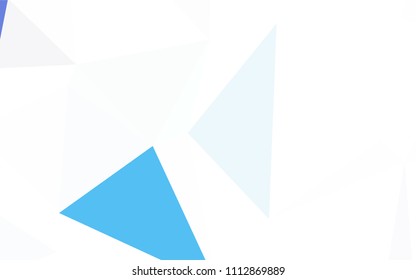 Light Pink, Yellow vector triangle mosaic texture. Creative illustration in halftone style with triangles. A completely new design for your leaflet.