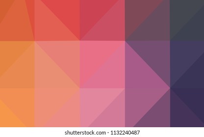 Light Pink, Yellow vector triangle mosaic cover. Colorful abstract illustration with gradient. A new texture for your design.