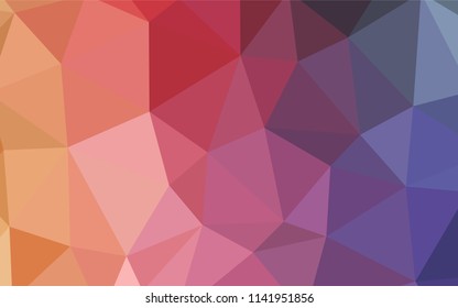 Light Pink, Yellow vector triangle mosaic template. A completely new color illustration in a polygonal style. Pattern for a brand book's backdrop.