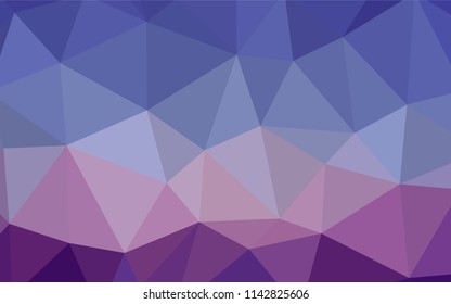 Light Pink, Yellow vector triangle mosaic template. Colorful illustration in polygonal style with gradient. Brand new design for your business.