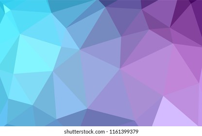 Light Pink, Yellow vector triangle mosaic cover. Geometric illustration in Origami style with gradient.  Brand new style for your business design.