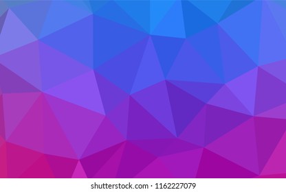 Light Pink, Yellow vector triangle mosaic template. Shining colorful illustration with triangles. Template for cell phone's backgrounds.